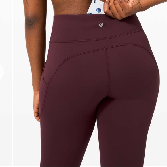 Lulu🍋 Cassis Invigorate Crop 23” size 6 everlux EUC - Picture 3 of 11